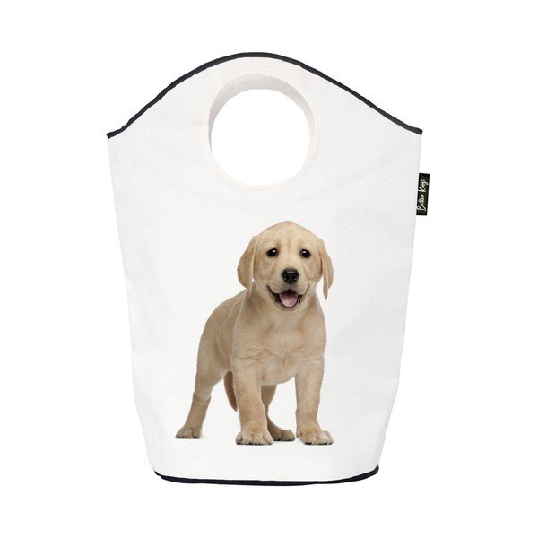 Бяла текстилна детска кошница за играчки 57x26x70 cm The Cutest Ones – Butter Kings