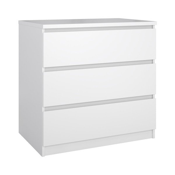 Бял скрин 77x76x50 cm Naia – Tvilum
