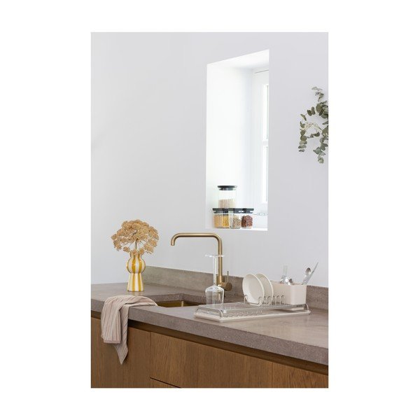 Бежова метална тавичка за оттичане 46x20 cm – Brabantia-image-2