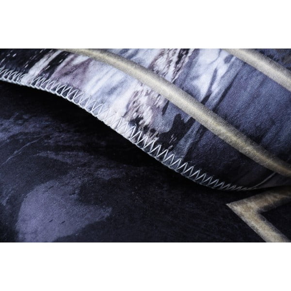 Черен килим Върба, 160 x 230 cm - Vitaus-image-3