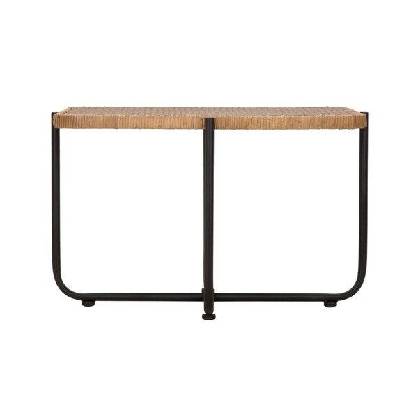 Черна/естествена ратанова масичка за кафе 55x75 cm Cebu – Mauro Ferretti-image-3