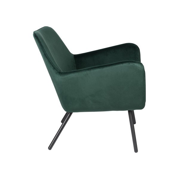 Тъмнозелено кадифено кресло Bon - White Label-image-3