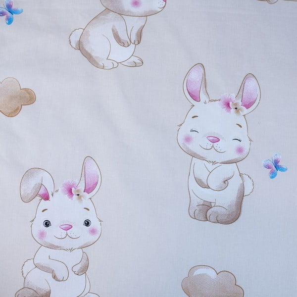 Жълто памучно детско спално бельо 100x135 cm Bunny "Star" – Jerry Fabrics-image-4