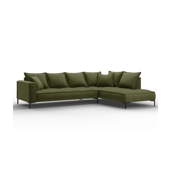 Зелен ъглов диван , десен ъгъл Zelda - Interieurs 86