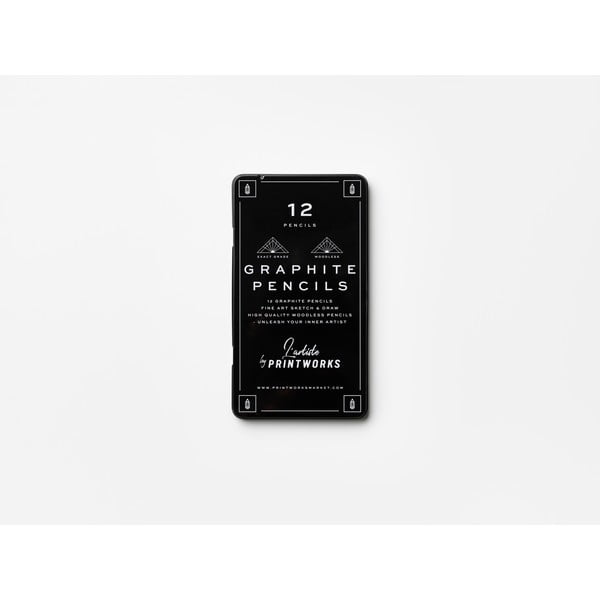 Моливи в комплект 12 бр. Graphite – Printworks-image-2