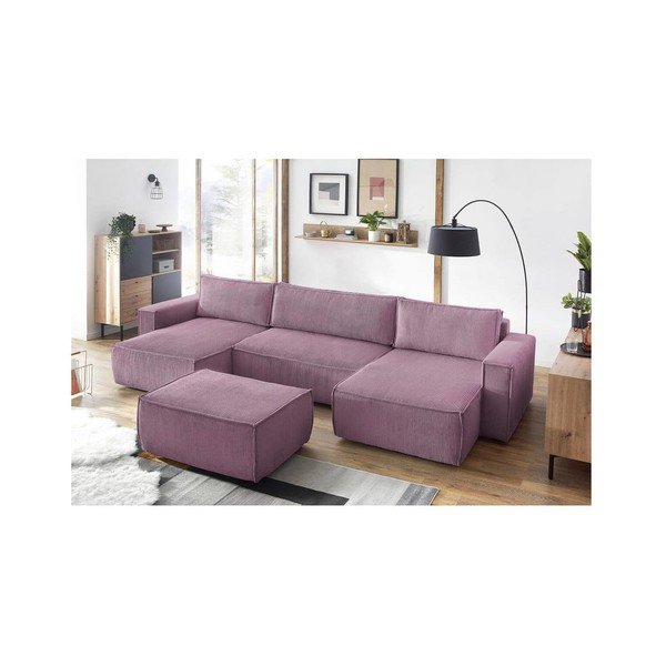 Розова табуретка от велур Nihad - Bobochic Paris-image-4