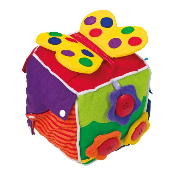 Плюшен куб за развитие на моториката Куб на бебето - Legler