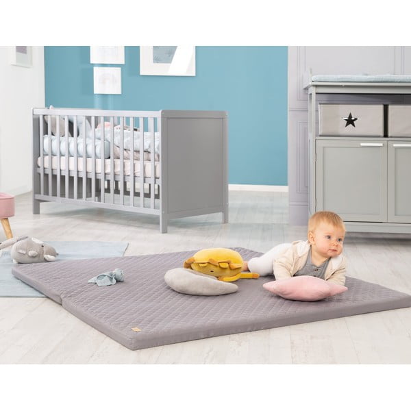 Тъмносиво детско килимче за игра 120x120 cm Style – Roba-image-4