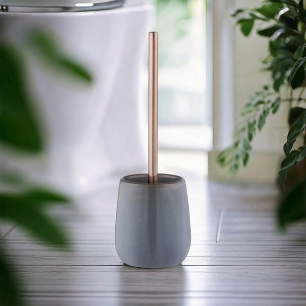 Сива керамична четка за тоалетна Sirmione – Wenko-image-1