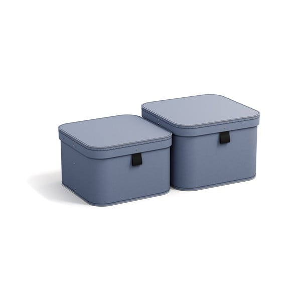 Картонени кутии за съхранение в комплект от 2 броя с капак Ludvig - Bigso Box of Sweden