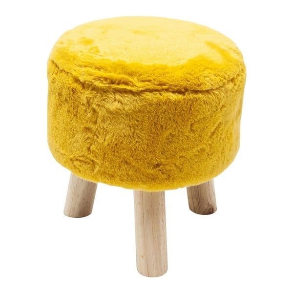 Žlutá stolička Kare Design Sun, ø 32 cm