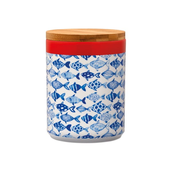 Кутия за съхранение на храна с бамбуков капак , 1,25 л Fish - Remember