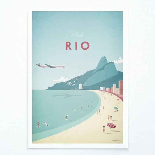 Плакат , 50 x 70 cm Rio - Travelposter