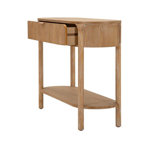 Конзолна маса от масивна ела в естествен цвят 40x110 cm Gothenburg – Mauro Ferretti-image-4