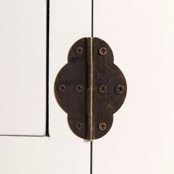 Бял нисък скрин 130x50,5 cm Oriente – Ixia-image-3