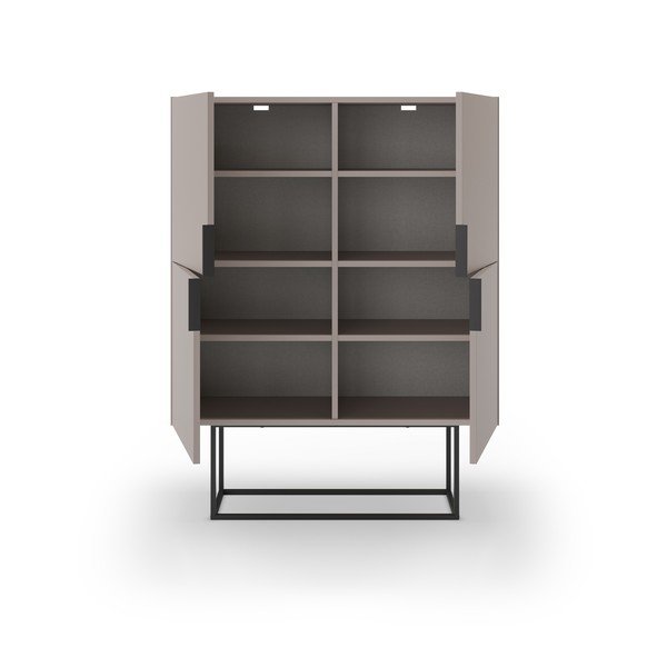 Сиво-бежово шкафче 100x130 cm Titan – Marckeric-image-4