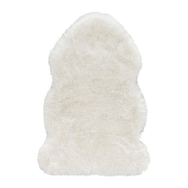 Бяла изкуствена кожа Soft, 60 x 90 cm Uni - Mint Rugs