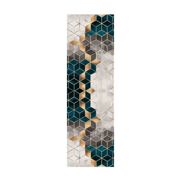 Тюркоазен килим Optic, 80 x 200 cm - Rizzoli