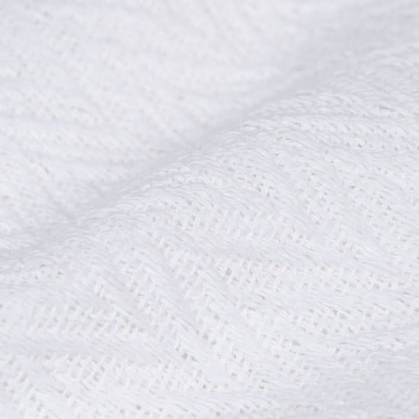 Бяло покривало за легло от рециклиран памук 260x280 cm Spike – Ixia-image-2