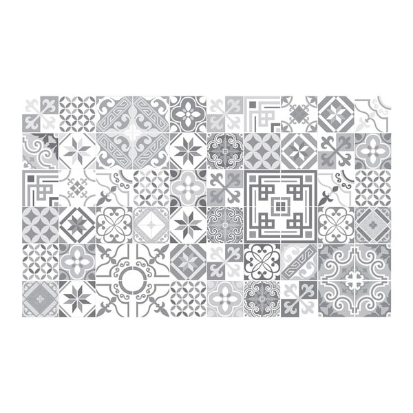 Комплект от 60 стикера за стена с винтидж дизайн в нюанс на сивото, 10 x 10 cm - Ambiance-image-2