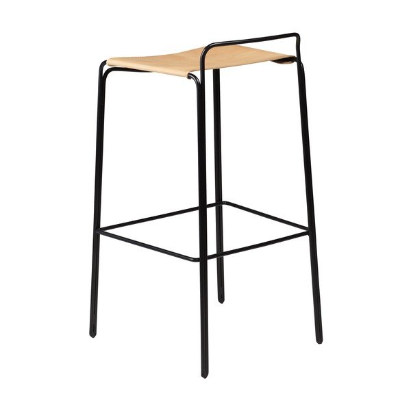 Кафяв бар стол (височина на седалката 77 cm) Paz – DAN-FORM Denmark-image-1