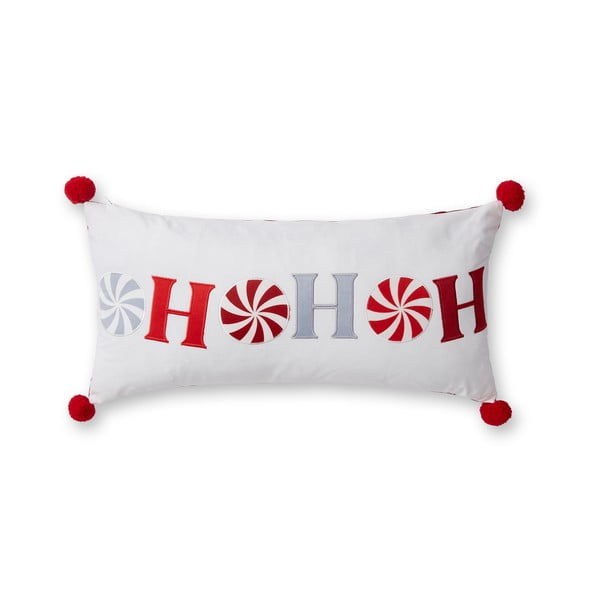 Кадифена декоративна възглавница с коледен мотив 60x30 cm Ho Ho Ho – Catherine Lansfield