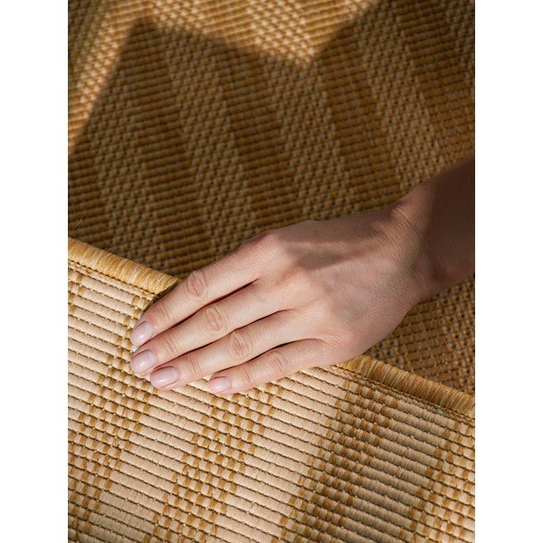 Килим за открито и закрито в цвят жълта охра/кремав 120x170 cm Haringey Linley – Ted Baker-image-4