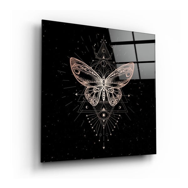 Стъклена картина Пеперуда, 40 x 40 cm Da Vinci Style - Insigne