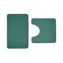 Зелени килими за баня в комплект 2 бр. WC от мемори пяна 50x80 cm Anti-Bacterial – Catherine Lansfield