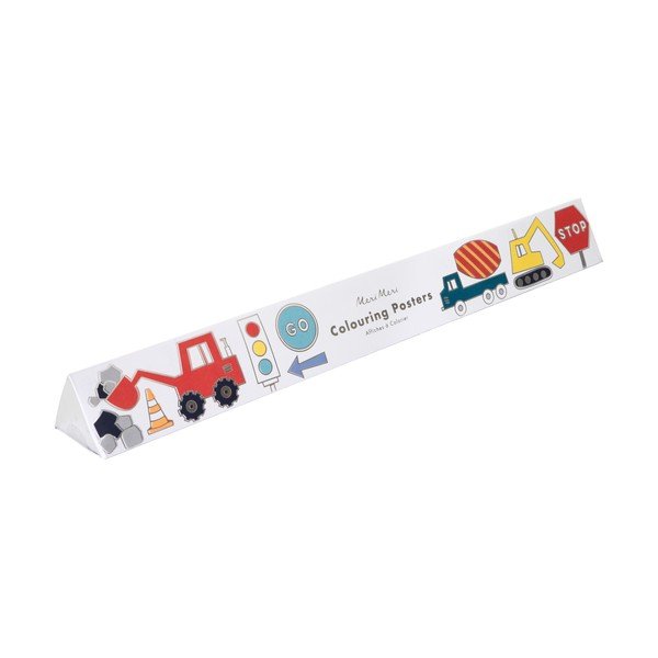 Картинки за оцветяване Construction – Meri Meri-image-1