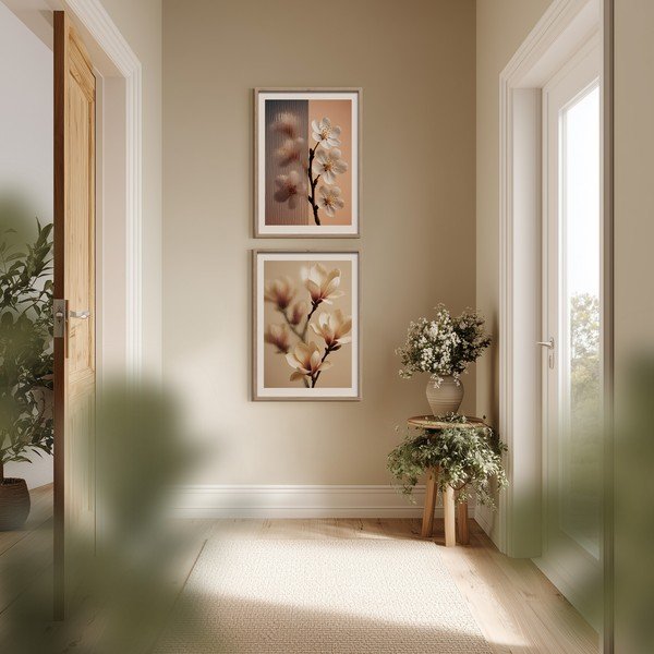 Печатна картина с включена рамка 50x70 cm Soft Magnolia – Styler-image-2