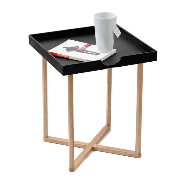 Černý odkládací stolek Wireworks Damieh, 37x45 cm