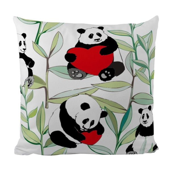 Възглавница Панда с бамбук, 50x50 cm - Butter Kings