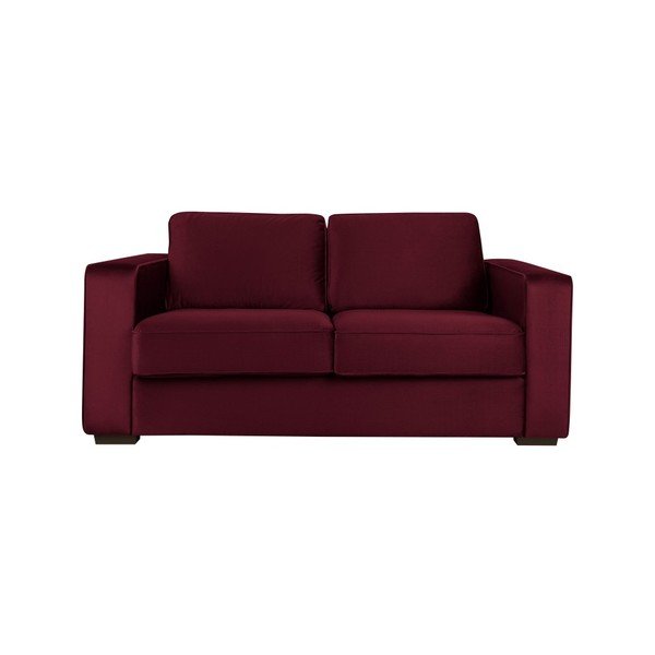 Dvojmístná pohovka v barvě burgundy Cosmopolitan Design Denver-image-1