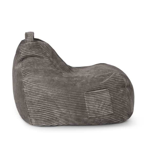 Светлосив детски пуф от рипсено кадифе Game Amuse – SLOWDOWN-image-3