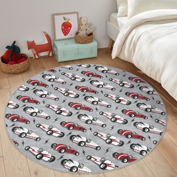 Сив детски килим ø 120 cm Comfort - Mila Home-image-1
