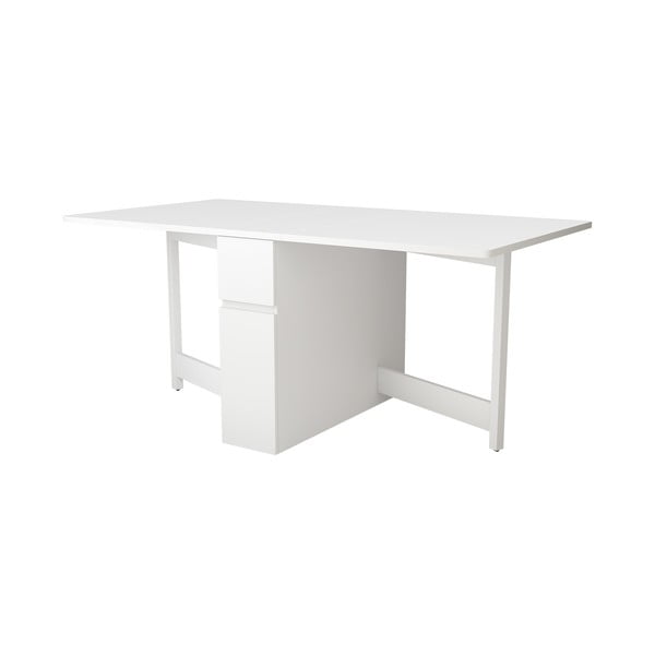 Бяла сгъваема многофункционална маса Kungla - Woodman-image-3