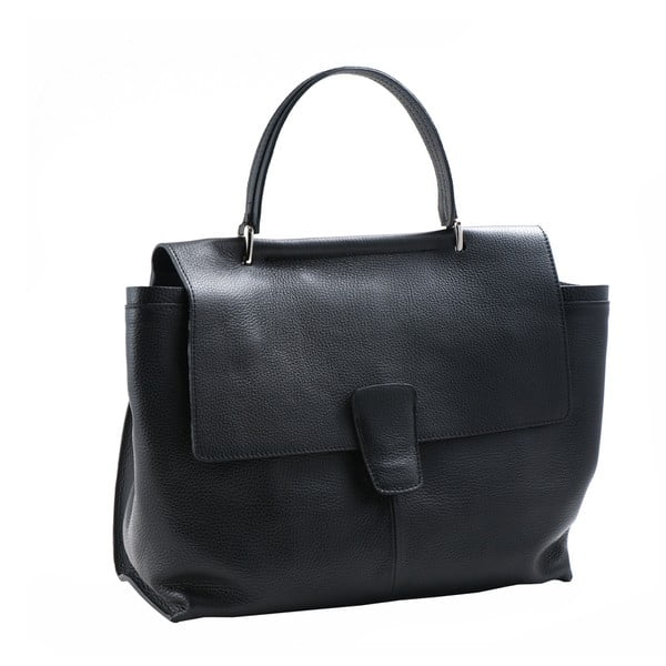 Черна чанта от естествена кожа Marianna - Andrea Cardone
