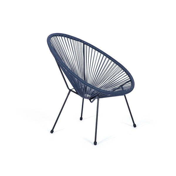 Син градински стол от изкуствен ратан Avocado - Bonami Selection-image-1