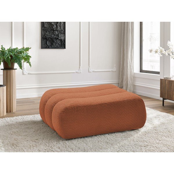 Оранжева табуретка  от прежда с примки от букле Azra – Bobochic Paris-image-1