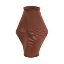 Кафява ваза от полирезин (височина 30 cm) Twisted Rib – PT LIVING