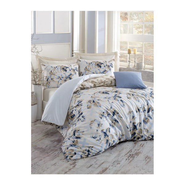 Памучно спално бельо за единично легло Materro Letoro с чаршаф, 160 x 220 cm - Unknown