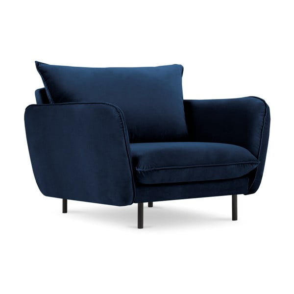 Кресло от синьо кадифе Vienna - Cosmopolitan Design
