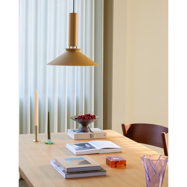 Оранжево висящо осветително тяло ø 40 cm Coney – Hübsch-image-4