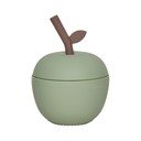 Зелена силиконова детска чаша Apple – OYOY Mini