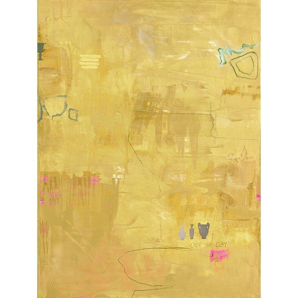 Ръчно рисувана върху платно картина 88x118 cm Yellow Petite – Malerifabrikken