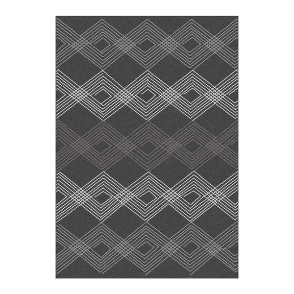 Черен килим Норвегия Geo, 140 x 200 cm - Universal