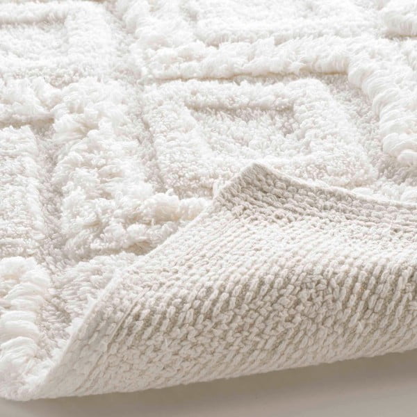 Бял килим за баня 50x80 cm Ikatis – douceur d'intérieur-image-3