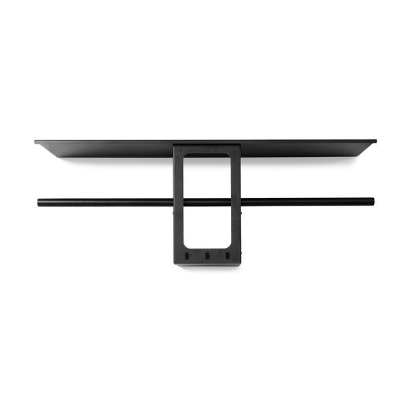 Черна стоманена стенна закачалка с рафт 100 cm Luno Small – Spinder Design-image-3