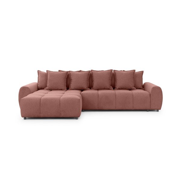 Теракотен ъглов диван (ляв ъгъл) Albane  – Ropez